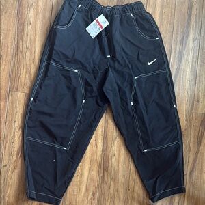Nike Black Cargo Pants with Tapered Leg